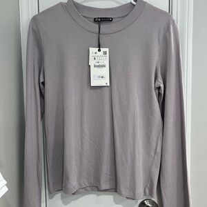 Zara Women's Lavender Long Sleeve Tee